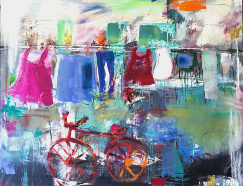 Ein Fahrrad in Wien – 140 x 110 cm